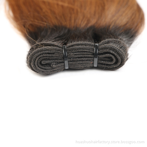 T1b/30 Human Hair Double Drawn Mink China Factories , Vietnam Double Drawn Cuticle Aligned Hair